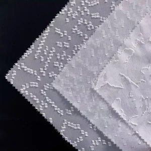 100% Polyester Eco Friendly Woven 75D Carved Chiffon Fabric Stretch Wrinkle Resistant Printed for Girls’ Garments