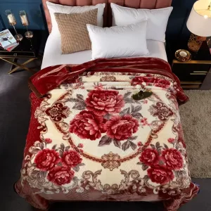 100% Polyester Emboss Raschel Plush Mink Blanket Super Soft Four Seasons Use Anti Pilling Non Toxic