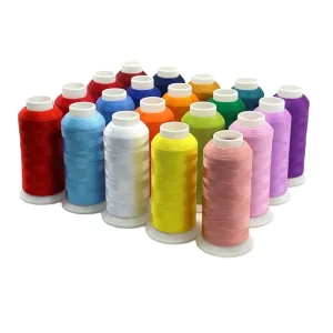 100% Polyester Embroidery Thread Customized Color 120D 2 100g 3600m 4000y