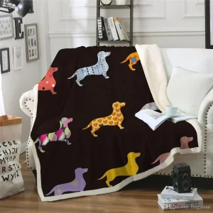 100% Polyester Extra Thick Washable Soft Raschel Sherpa Throw Fleece Blanket Custom Blanket