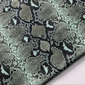 100% Polyester Fabric Eco Friendly Quick Dry Shiny Animal Printing Snake Waterproof Stain Resistant Medium Weight Woven Bag Boys