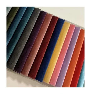 100% Polyester Fabric Plain Italy Velvet Textile Material for Home Sofa Cover Curtain Cloth