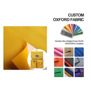 100% Polyester Fabric with PVC Coated Waterproof 600D Oxford Fabric for Bags