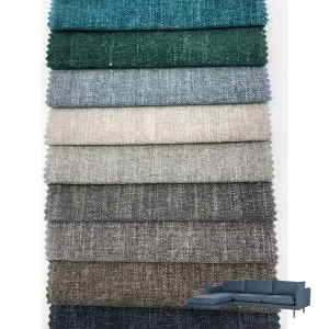 100% Polyester Flame Retardant Waterproof PE Coated Breathable Yarn Dyed Jacquard Woven Upholstery Fabric Home