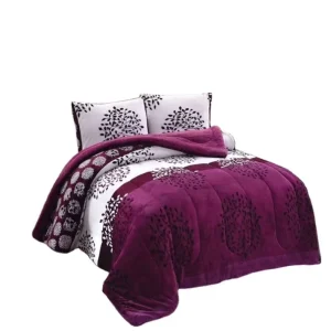 100% Polyester Flannel Fabric Bed Comforter Set King Size Comforter Quilt Cover Comforter Hotel Sets Bedding Luxury 7 Pieces