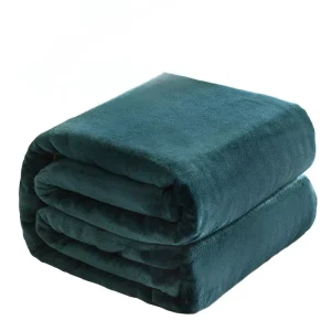100% Polyester Flannel Fleece Throw Soft Lightweight Plush Cozy Microfiber Bed Blanket Modern Knitted Solid Winter Queen