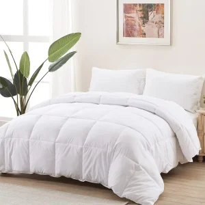 100% Polyester Fluffy Alternative Fill Hotel Collection Comforter Washable Duvet Inner for Home Simple Queen King Size Bed