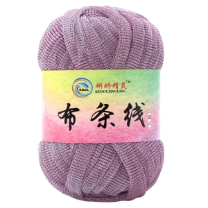 100% Polyester Gauze T Shirt Yarn 30 Yards Soft Ribbon Strips High Tenacity Low Shrinkage for Hand Knitting & Crochet