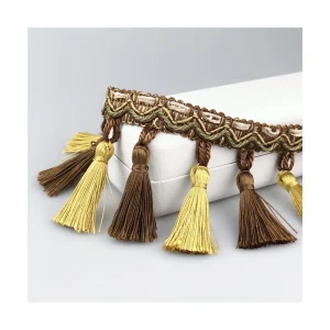 100% Polyester Handmade Accessories Fringe Tassel for Sewing Curtain Cloth Edging Webbing