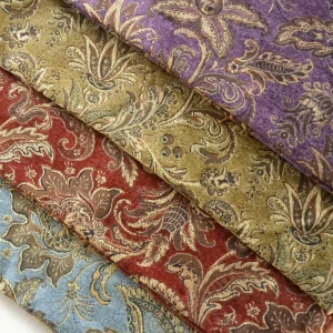 100% Polyester Home Textile Waterproof Jacquard Sofa Fabric Furniture Classical Floral Design Curtain Fabric Upholstery Fabric