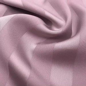 100% Polyester Imitated Silk Acetate Stripe Satin Fabric with Technical Stretch for Dress Sleepwear
