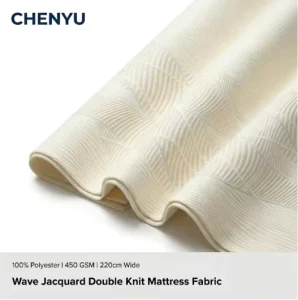 100% Polyester Jacquard Fabric Weft Knitted Yarn Dyed Pattern Quick Dry Heavyweight 450gsm 220CM/87″ Width