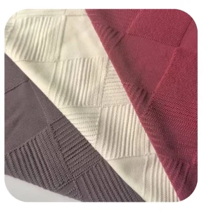 100% Polyester Jacquard Knit Fabric for Sportswear and Garments Interlock Style for Girls