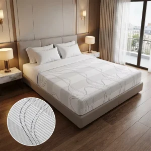 100% Polyester Jacquard Knitted Mattress Fabric Roll for Mattress Factory