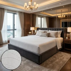 100% Polyester Jacquard Knitted Mattress Ticking Fabric for Bulk Orders