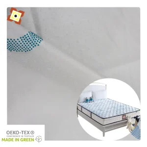 100% Polyester Jacquard Upholstery Fabric for Home Textile Bedding Quilting Warp Knitted Gold Stamping Powder Printed Mattress