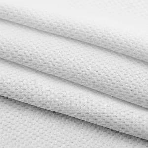 100 Polyester Knit Breathable Wicking Bird Eye Mesh Activewear Eyelet Birdeye Cycling Jersey Fabric For Sportswear Garment