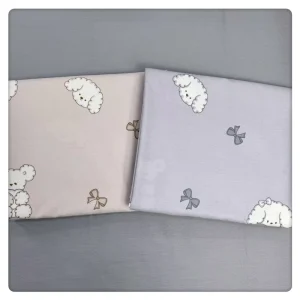 100% Polyester Knitted Anti Pill Jersey Fabric Cartoon Pattern Printed Bedding Material for Home Textiles