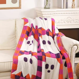 100% Polyester Knitted Blankets Woven Winter King Size Knitted Throw Blanket