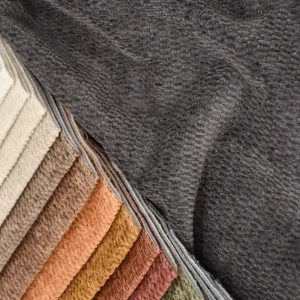 100% Polyester Knitted Breathable Lightweight Sheer Plain Printed Velvet Upholstery Fabric Home Textile Furniture Sofa