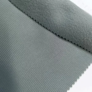 100% Polyester Knitted Girls School Uniform Fabric Golden Velvet Brushed 220gsm Waterproof Home Textile