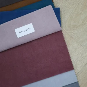 100% Polyester Knitted Warp Custom Velour Waterproof Breathable Dyed 200gsm Velvety Sofa Fabric for Sofa Furniture
