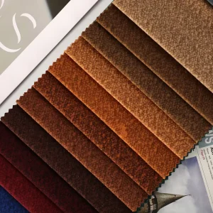 100% Polyester Knitted and Woven Plain Velvet Sofa Fabric Home Textile for Upholstery & Curtains