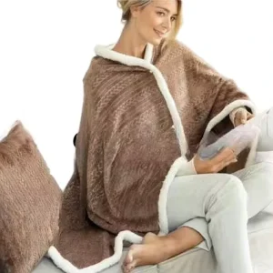 100% Polyester Lamb Wool Inspired Woven Raschel Technique Nap Shawl Blanket Modern Style Office for Spring Autumn Winter