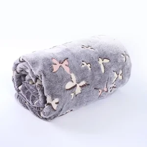 100% Polyester Light in the Dark Variable Size Comforter Winter Bed Fuzzy Luxury Design Children Blanket