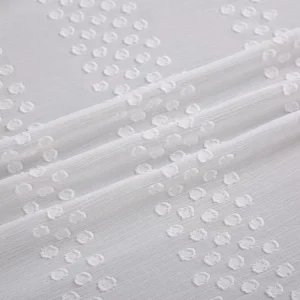 100% Polyester Lightweight Breathable Polka Dots Woven Flower Fabric for Home Textile Furniture