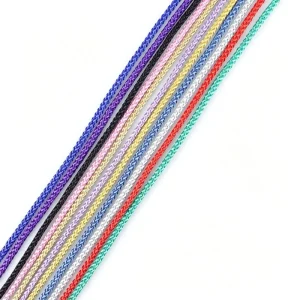 100% Polyester Macrame Cord 5mm Custom Color Woven Braided Polyester Rope Factory Custom Diameter