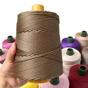 100% Polyester Macrame Yarn Cord Waterproof Crochet Rope For Wall Hangings Bags Shoes Carpets Crafts Braided Finish