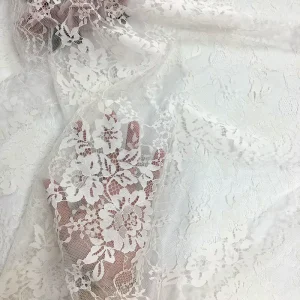 100% Polyester Matte Lace Mesh Fabric Hollow Out Jacquard for Apparel Home Textiles Accessories