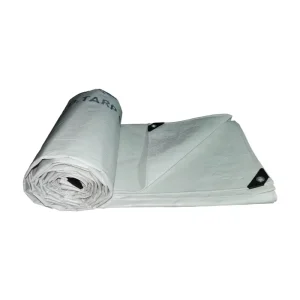100% Polyester Medium Weight Industrial Tarpaulin PE Coated Waterproof Water Resistant Weft Knitted Woven Fabric Agriculture Use