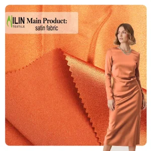 100% Polyester Medium Weight Yarn Dyed Satin Fabric 58 60″ Width Water Resistant & Eco-Friendly for Shirts Dresses Coats