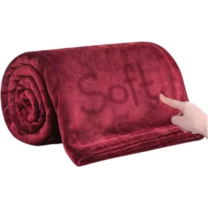 100% Polyester Microfiber Raschel Throw Blanket Solid Color Four Seasons Eco-Friendly Customizable King Size Bed Soft