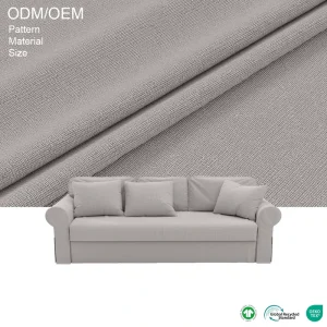 100% Polyester Modern Sofa Upholstery Fabric Textured Woven Couch Fabric for Furniture Cover Custom Colors