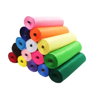 100% Polyester Needle Punched Cross Fusible Nonwoven Fabric Roll Lightweight Breathable Waterproof Eco friendly