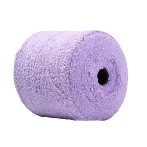 100% Polyester Non Shedding Half Velvet Yarn High Strength Single Sided Knitted Handmade Yarn for Home Clothes Hats Socks Dyed