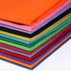 100% Polyester Non Woven Needle Felt Eco Friendly Waterproof 1mm 2mm 3mm Thick Mix Color Soft Felt Cloth in Roll