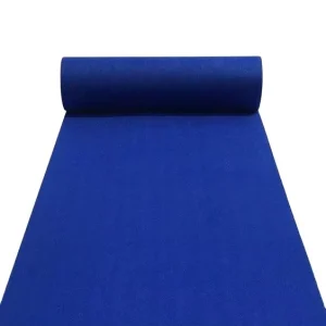 100% Polyester Outdoor Blue Exhibition Carpet for Wedding and Event