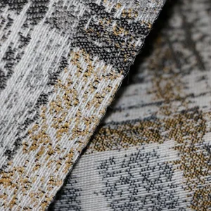 100% Polyester Plaid Fabric for Sofa Chair Cushion