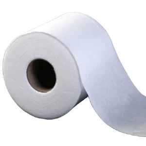 100% Polyester Plain Pattern 150mm Width Spunlace Nonwoven Fabric Rolls for Wet Wipes Material