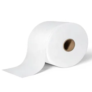 100% Polyester Plain Pattern 60gsm Spunlace Nonwoven Fabric Roll for Wet Wipes Disposable Towel Facial Cloth