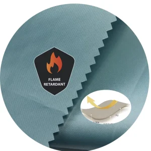 100% Polyester Plain Weave Woven CPAI 84 Poly 75D Taffeta PU4000MM Flame Retardant Waterproof Fabric for Tent Outdoor Curtain
