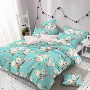 100% Polyester Printed Bedding Set Bedsheet Duvet Cover Pillow Cover Factory Price