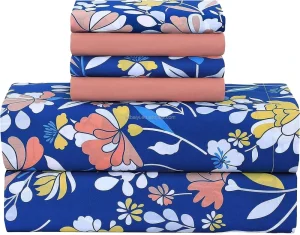 100% Polyester Printed Microfiber Bedsheets Set 3/4/6pcs Flat Fitted Sheets Bedding Set Duvet Cover Sets