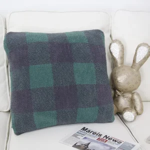 100% Polyester Private Label BSCI Custom Logo Cushion Knitted Throw Pillow for Home Decor Decoration