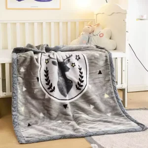 100% Polyester Raschel Blanket King Size 3.5 8kg Weight Four Seasons Cartoon Animal Pattern Knitted Technique Customizable