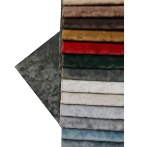 100% Polyester Soft Holland Velvet Fabric Waterproof Knitted Velour Upholstery Plain Fabric for Sofa